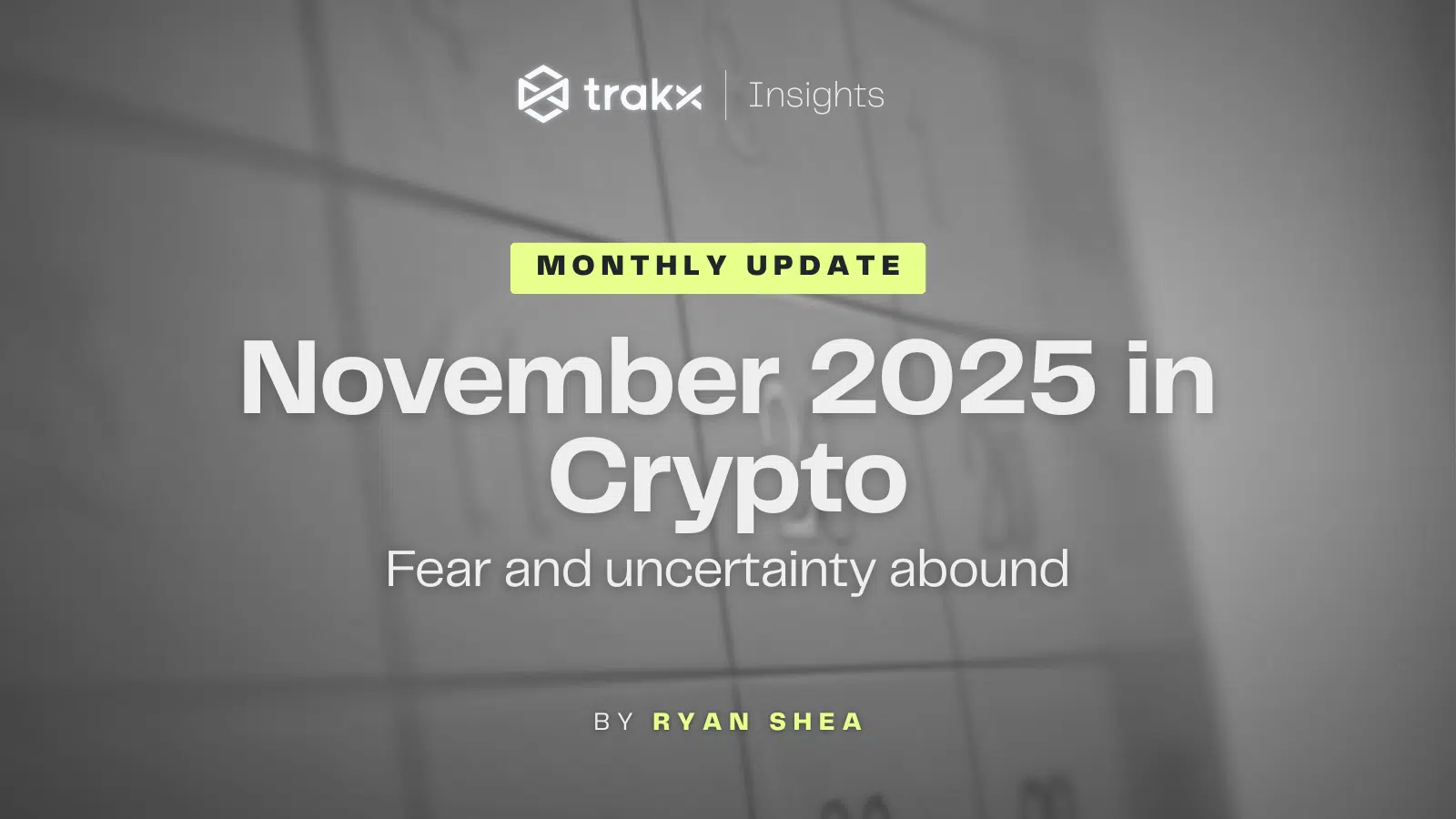 November 2025 in Crypto: Fear and Uncertainty Abound